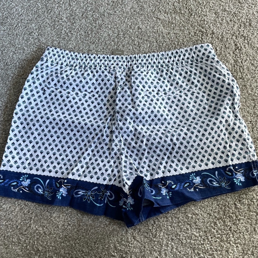 NWT J. Crew Seaside Short in Blue Ribbon Block Print - Picture 7 of 7